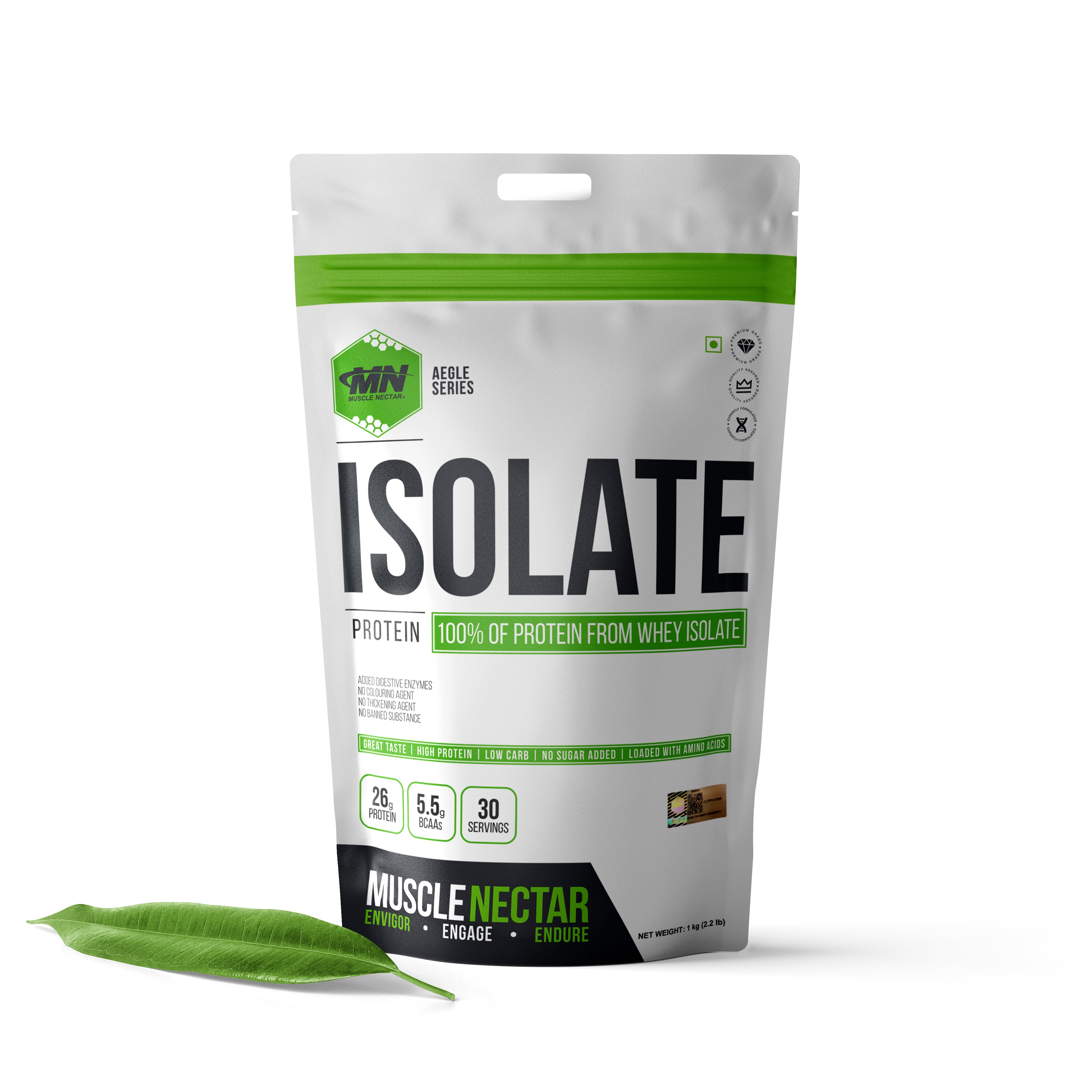 100% Isolate Whey Protein with Digestive Enzymes
