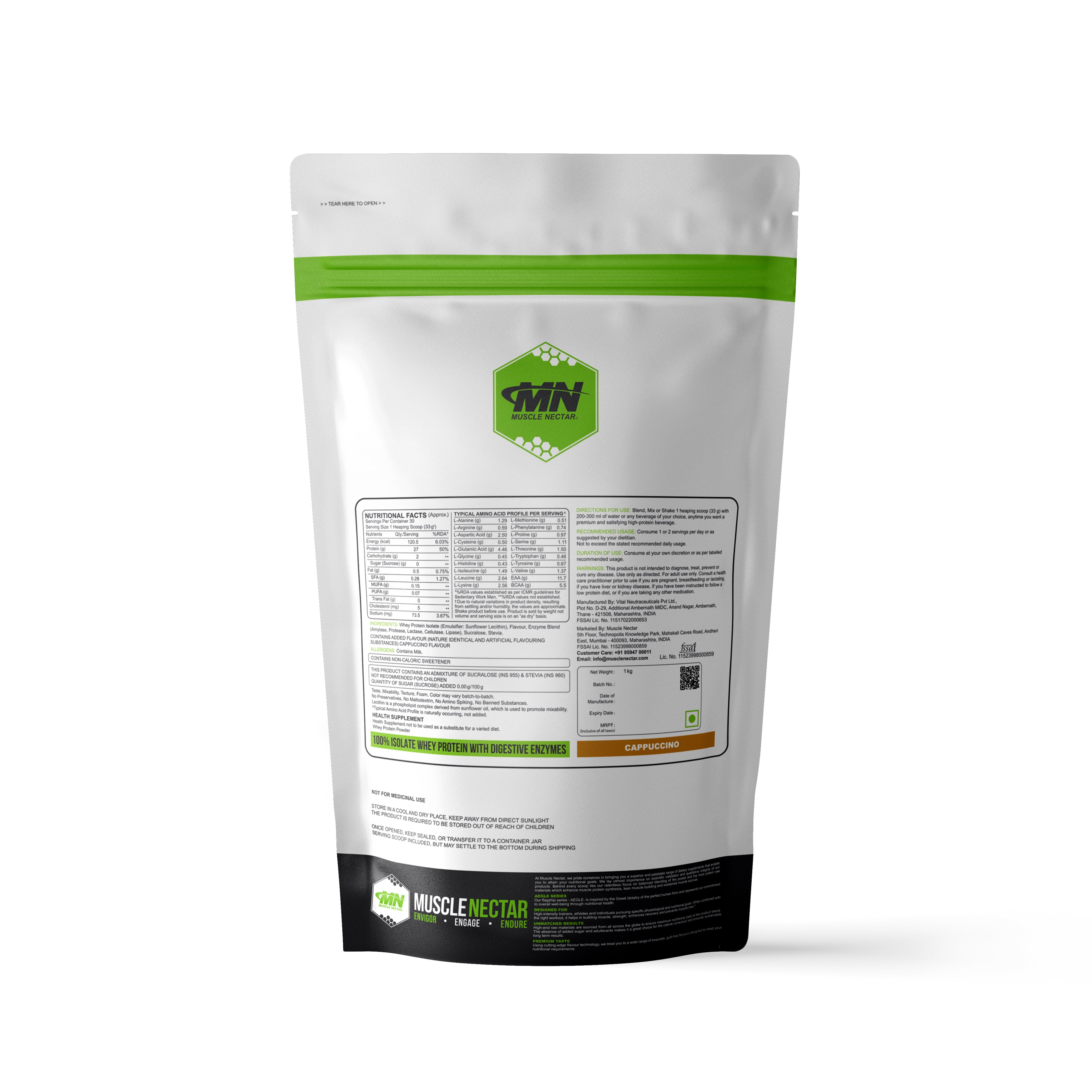 Whey Protein Isolate with Digestive Enzymes
