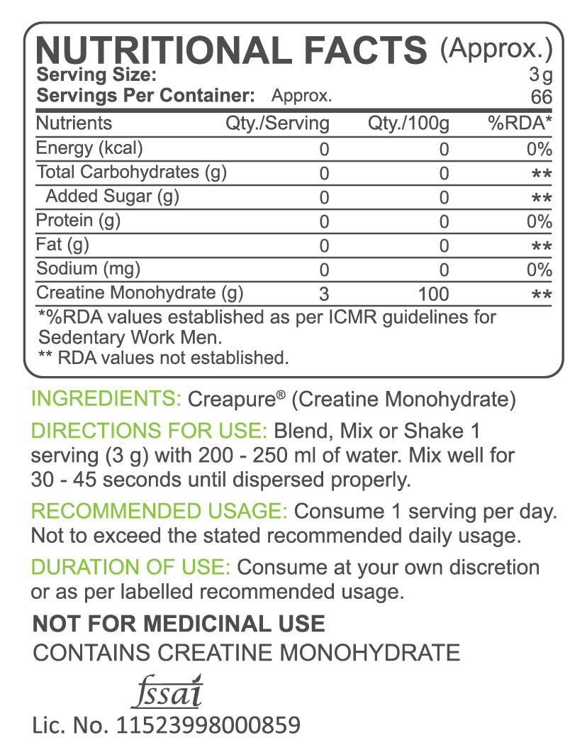 Creatine Monohydrate, Made With Creapure®