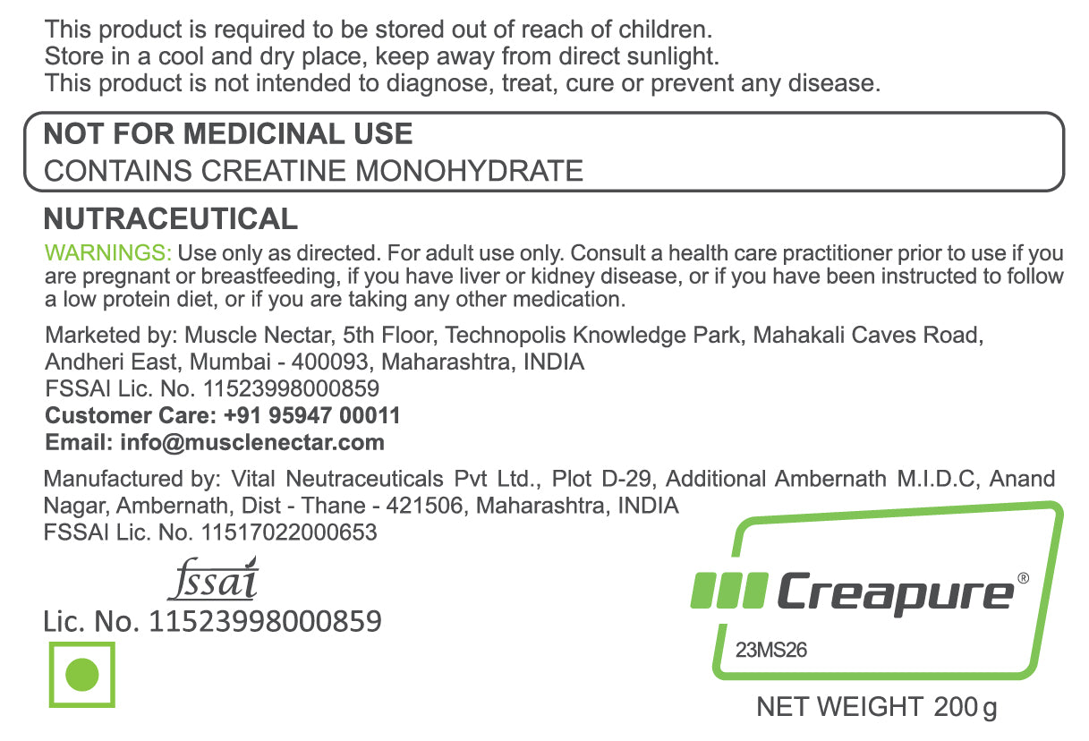 Creatine Monohydrate, Made With Creapure®