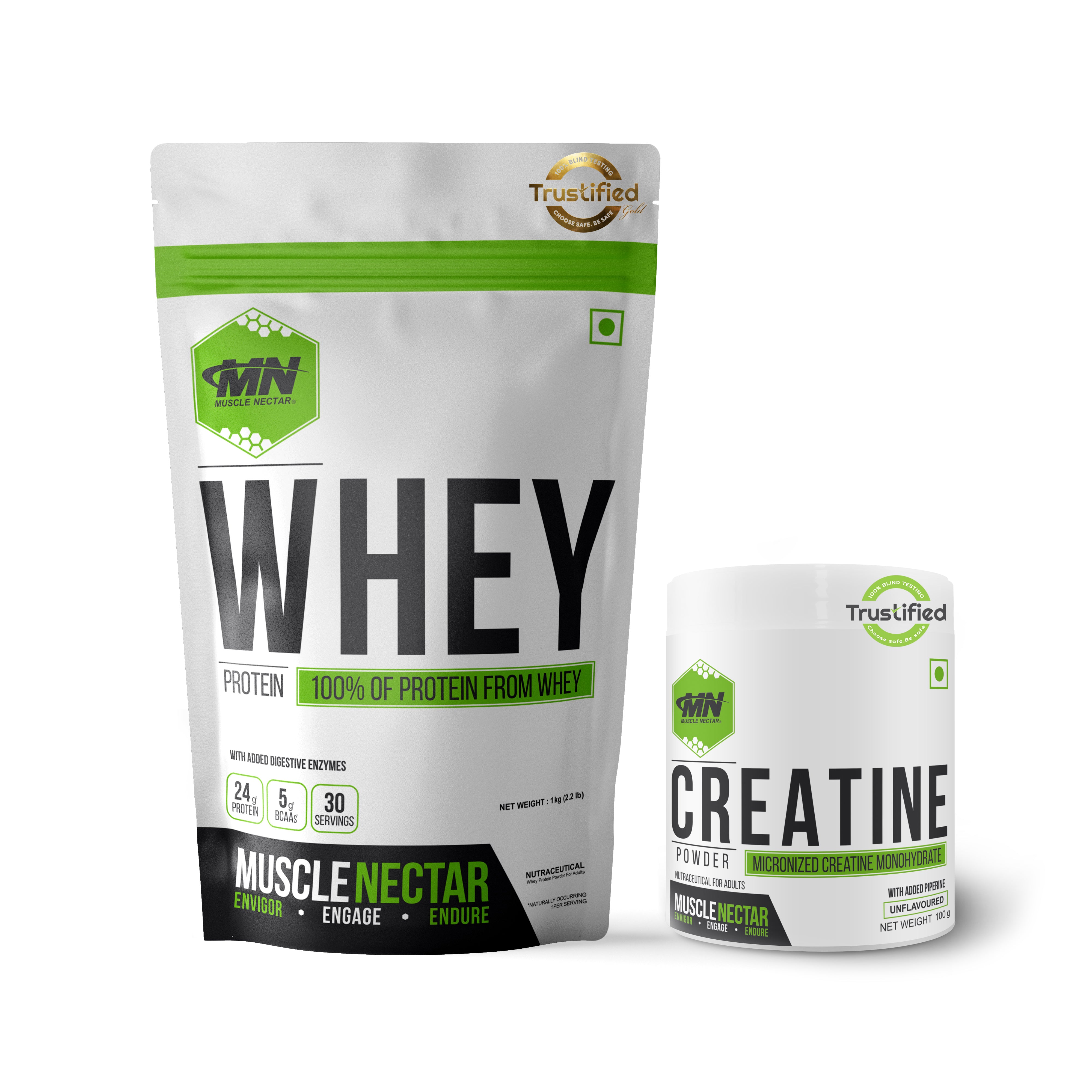 Muscle Nectar Whey Blend - 24g Protein with Enzymes