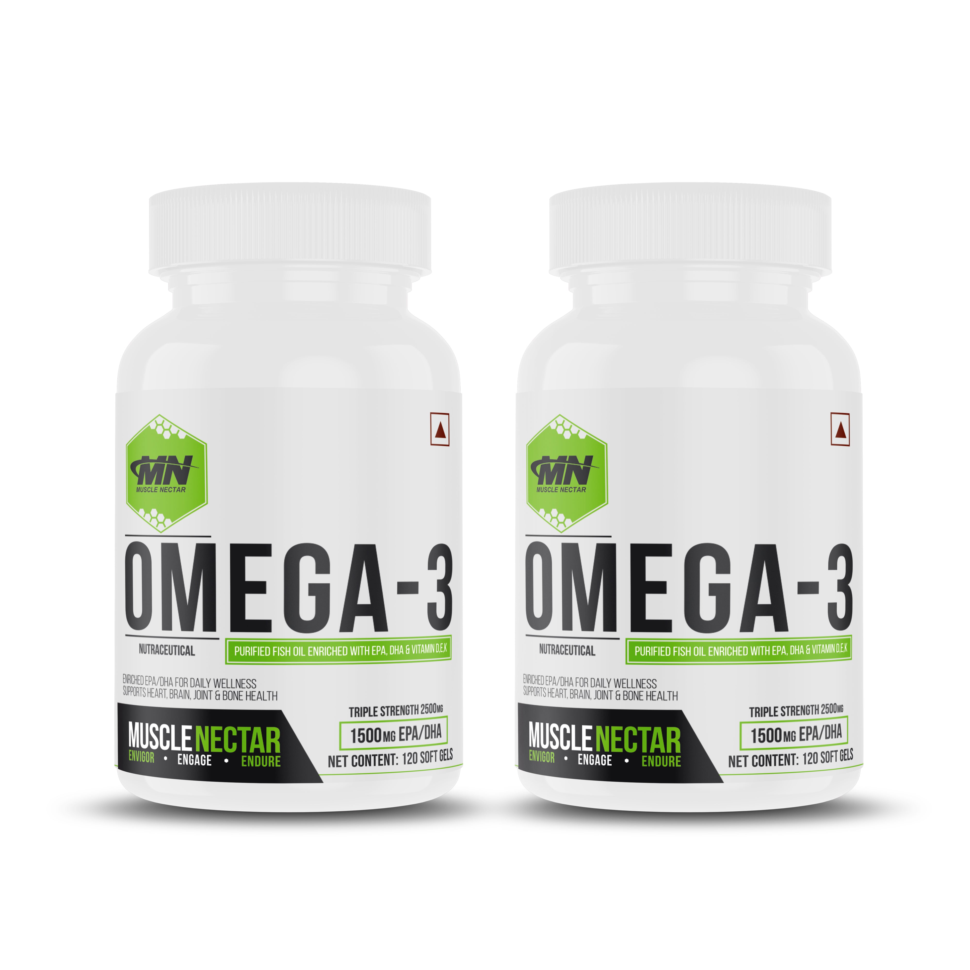 Triple Strength Purified Omega 3 Fish Oil, Ethyl Ester (EE) Form