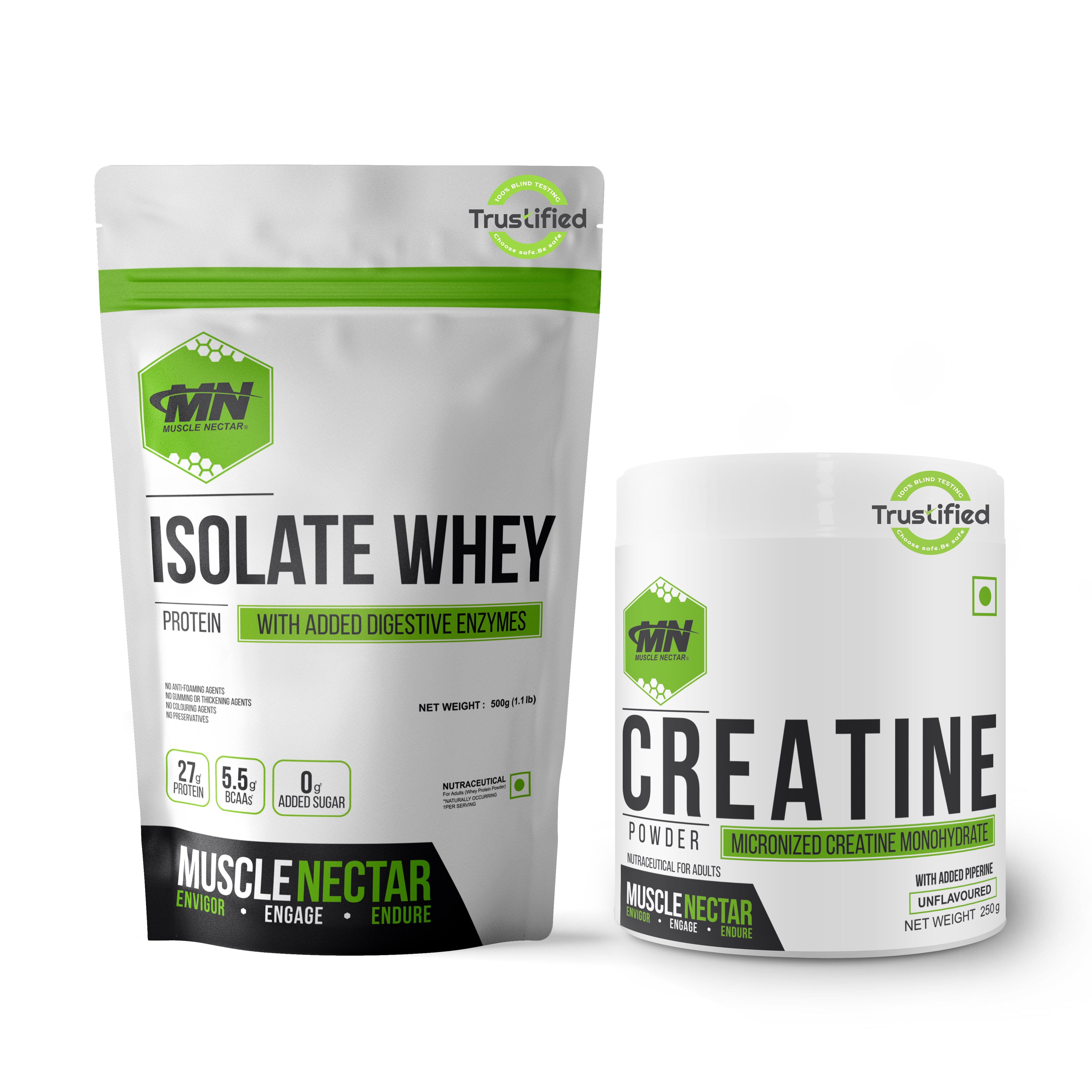Muscle Nectar Whey Isolate - 27g Protein with Enzymes