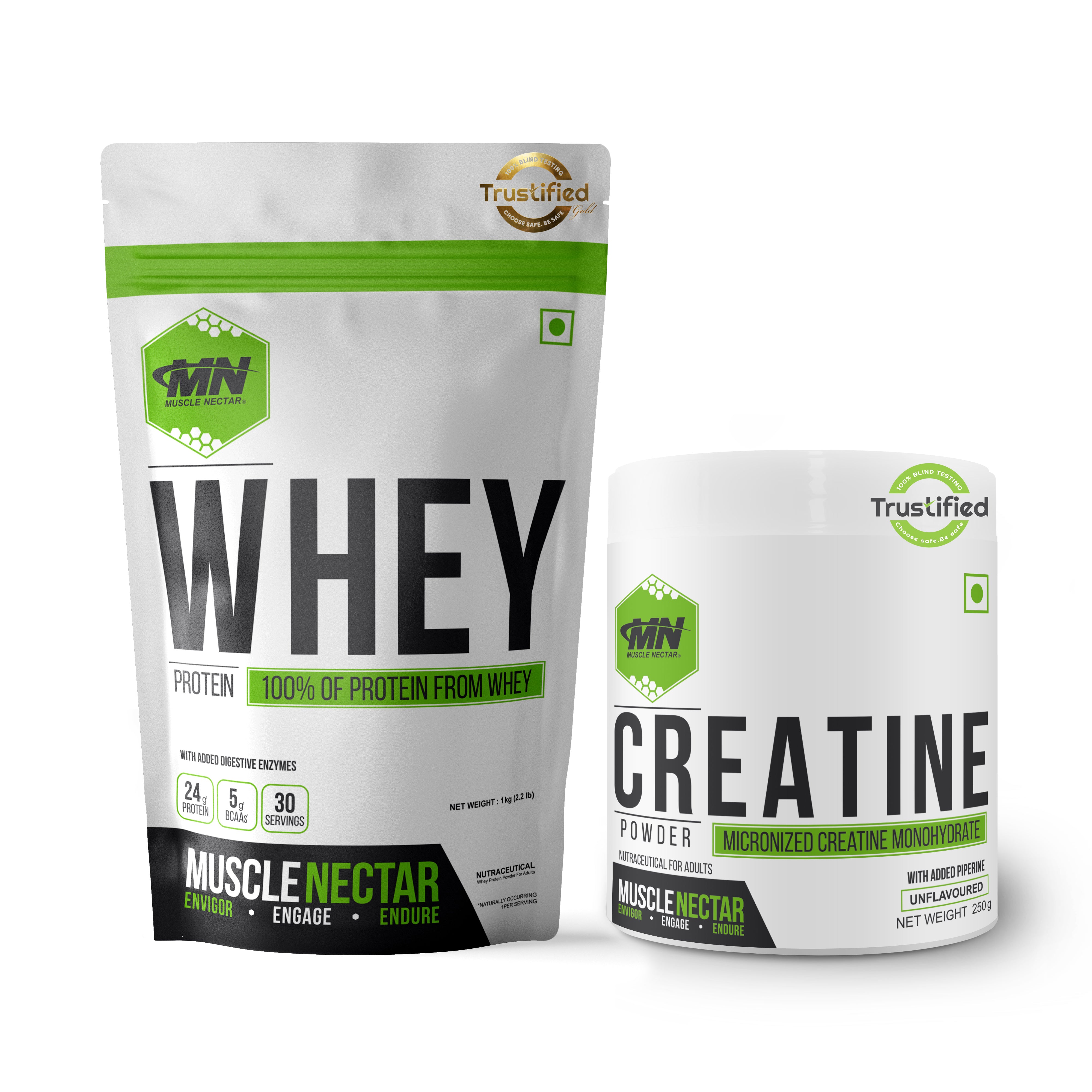 Muscle Nectar Whey Blend - 24g Protein with Enzymes