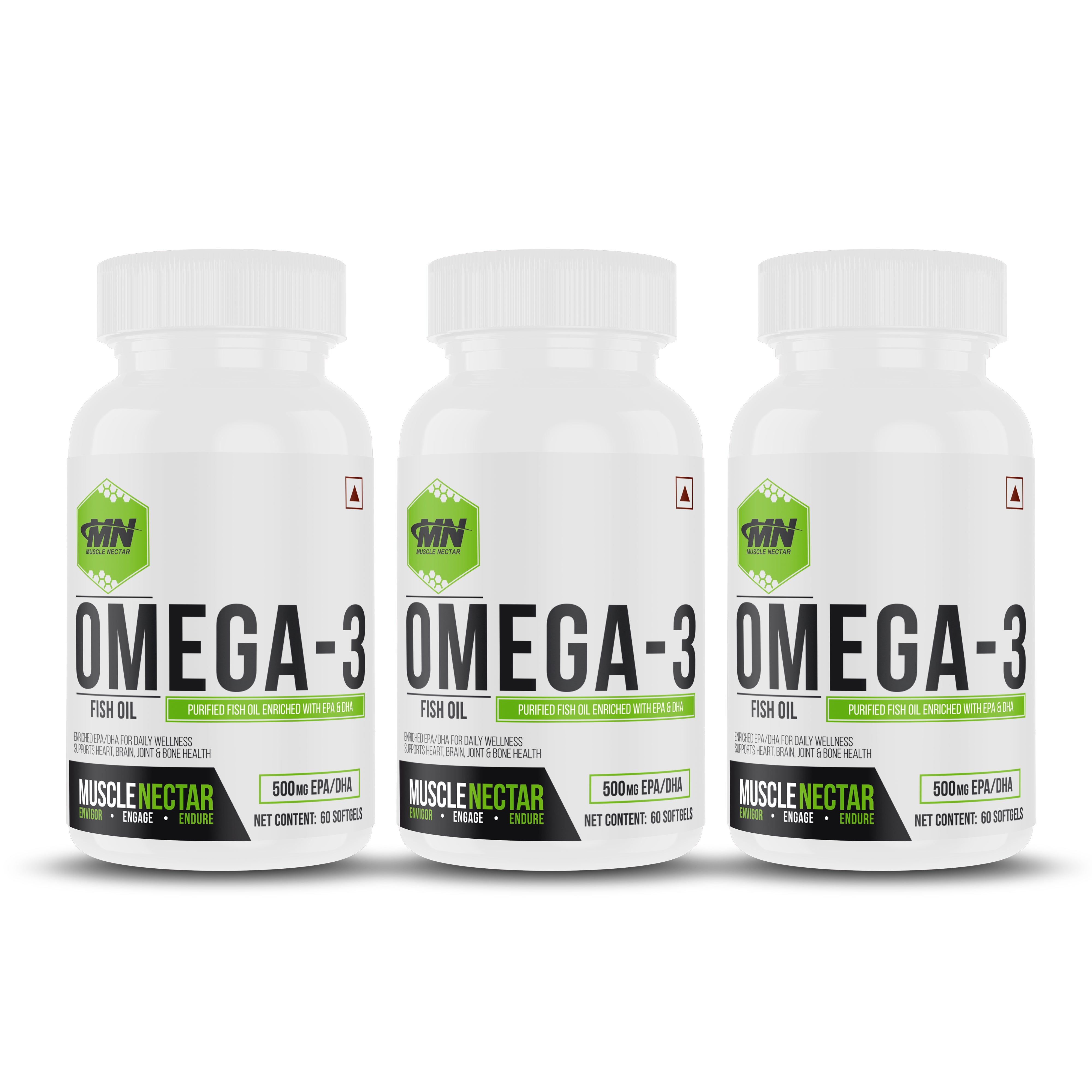 Double Strength Purified Omega 3 Fish Oil 2000mg, 1000mg EPA/DHA